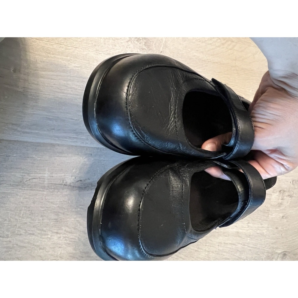 Aravon New Balance Shoes Womens 8.5 D Farah Mary Jane Black Leather Hook & Loop - Picture 5 of 8